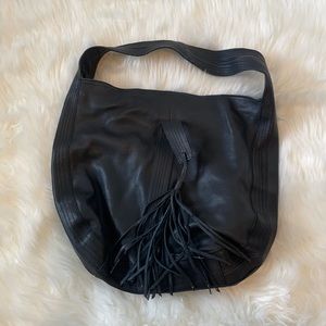 Kelsi Dagger black, leather shoulder bag